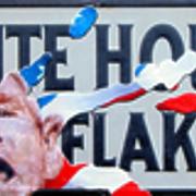 Windows Sign Series, White House Flakes   Oil on Antique Sign   9 x 20.jpg